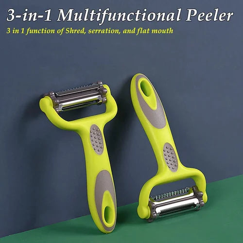 3-in-1 Multifunctional Veggie and Fruit Peeler (pack of 2)