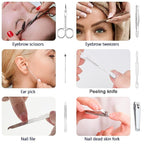 7 in 1 Nail Clipper Set, Travel Mini Manicure Set with Case