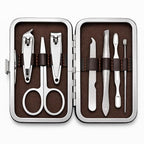 7 in 1 Nail Clipper Set, Travel Mini Manicure Set with Case