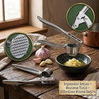 Stainless Steel Garlic Press Crusher