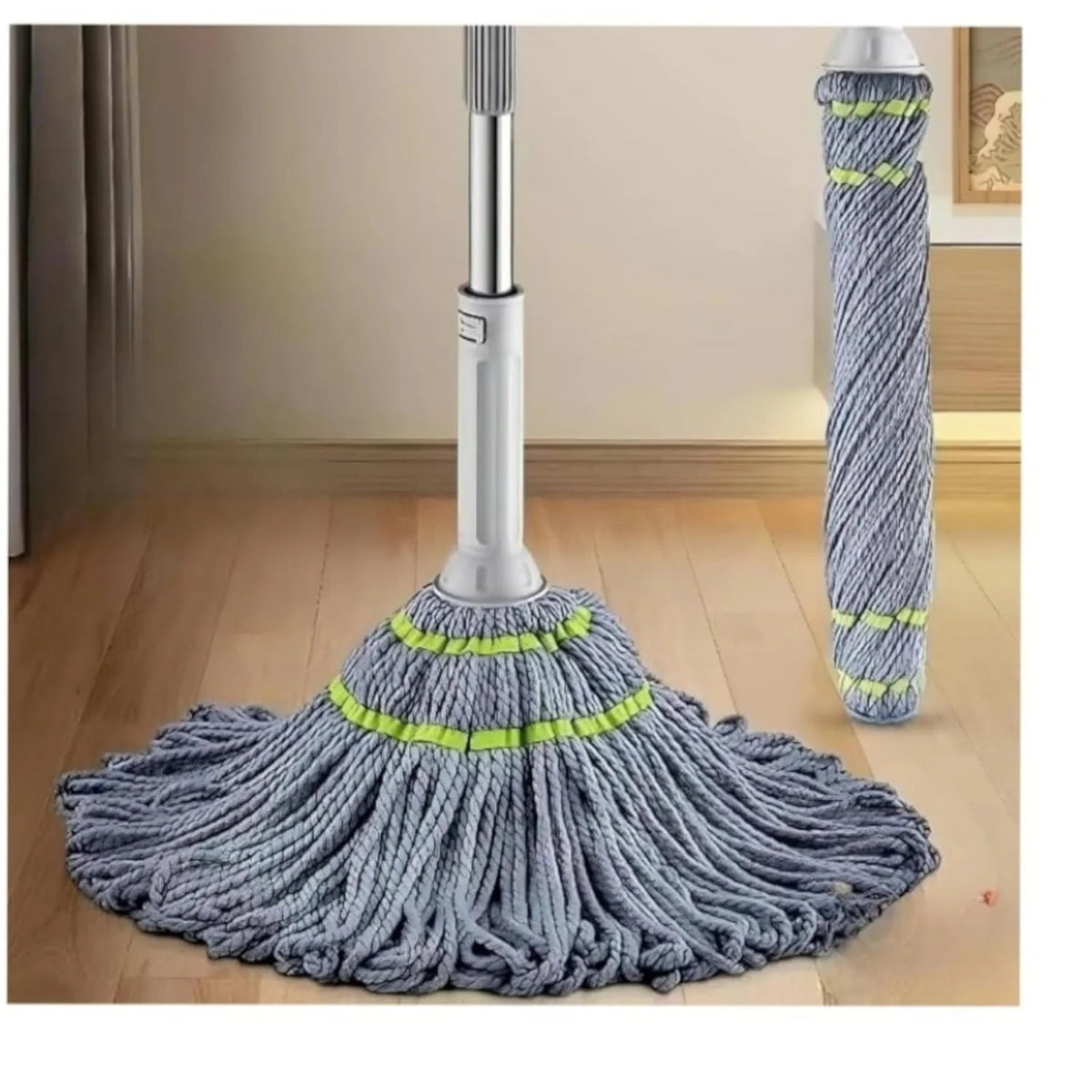 Microfiber Twist Mop for Floor Cleaning, Squeeze Twist Mop Stick, Durable Dust Easy to Use Floor Cleaner, Effective for Hardwood, Tile, and Laminate
